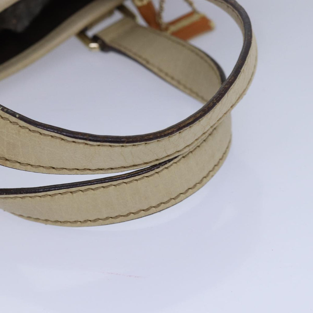 GUCCI GG Canvas Sherry Line Hand Bag Beige White 139261 78091