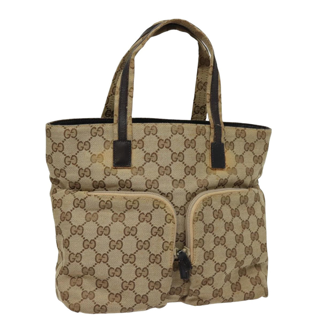 GUCCI GG Canvas Hand Bag Beige 002 1080 78093