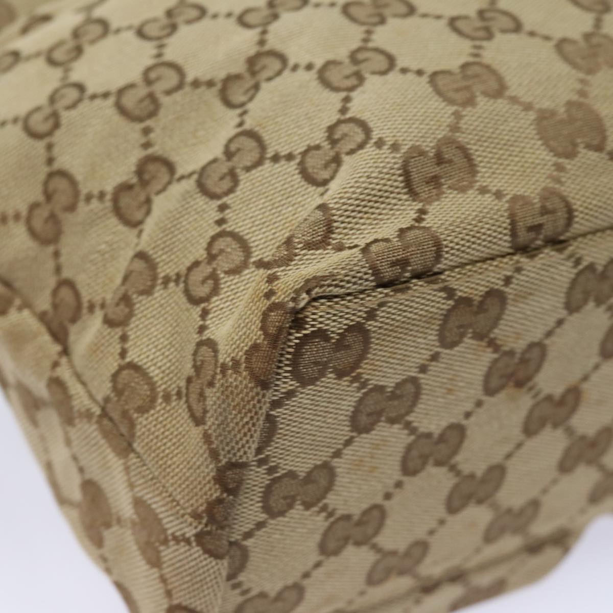 GUCCI GG Canvas Hand Bag Beige 002 1080 78093