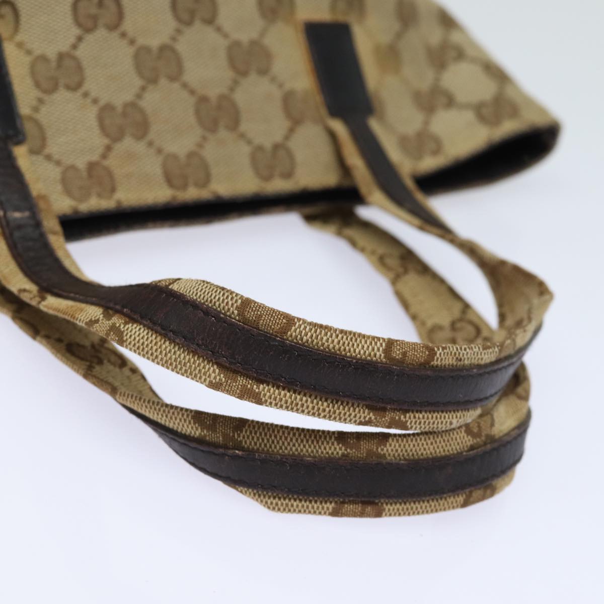 GUCCI GG Canvas Hand Bag Beige 002 1080 78093