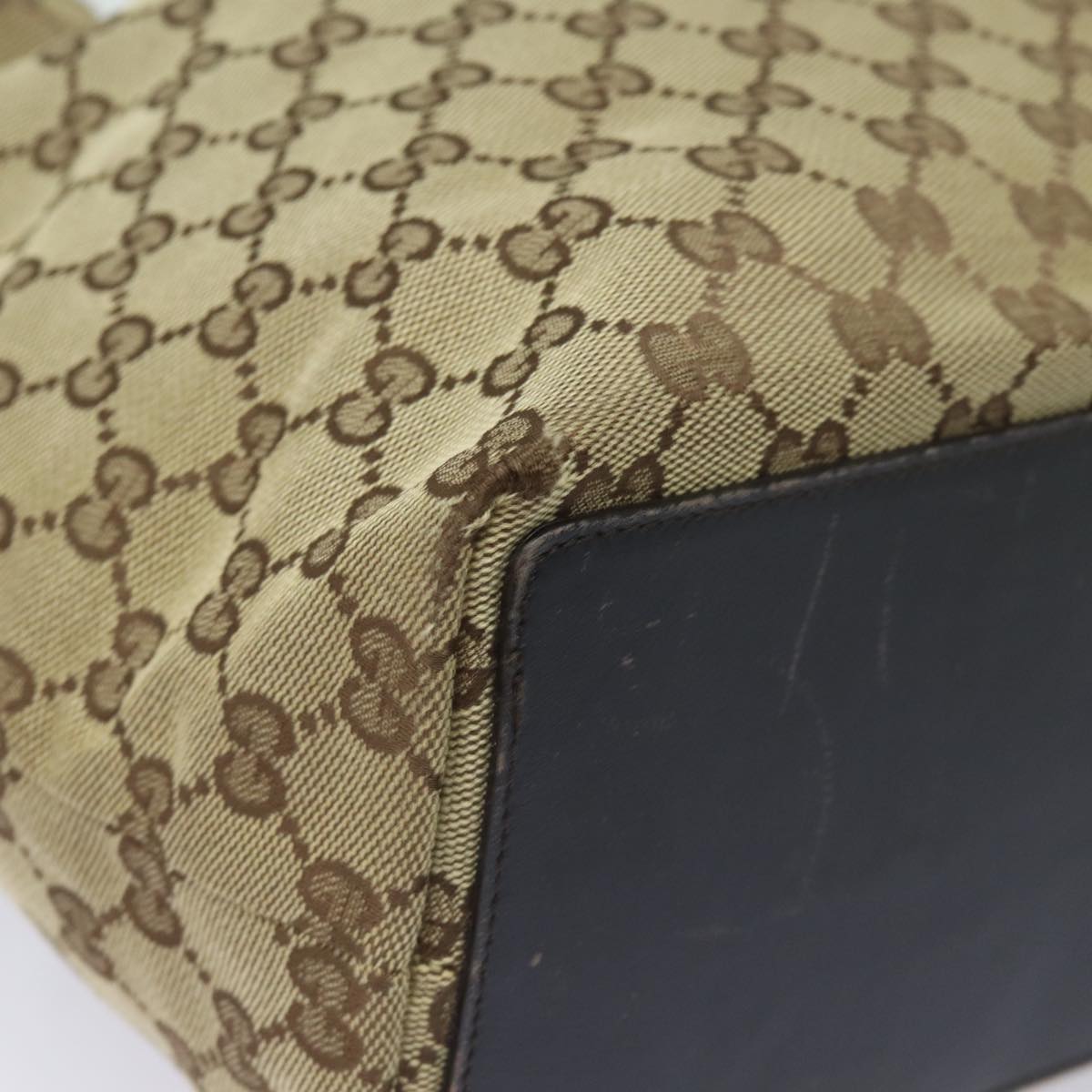 GUCCI GG Canvas Tote Bag Beige 002 1098 78094