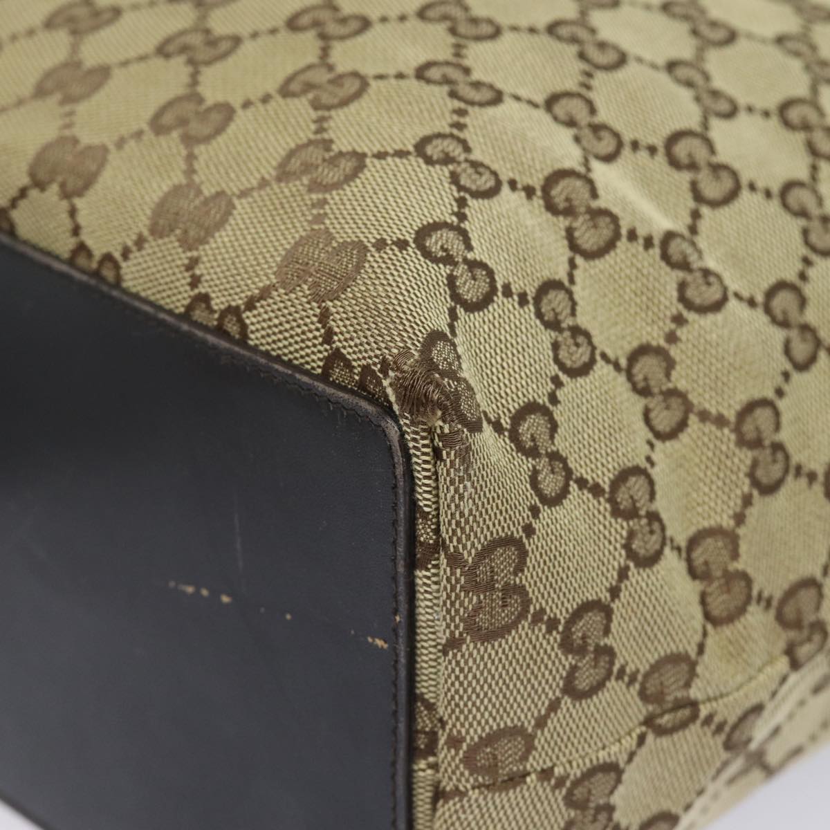 GUCCI GG Canvas Tote Bag Beige 002 1098 78094