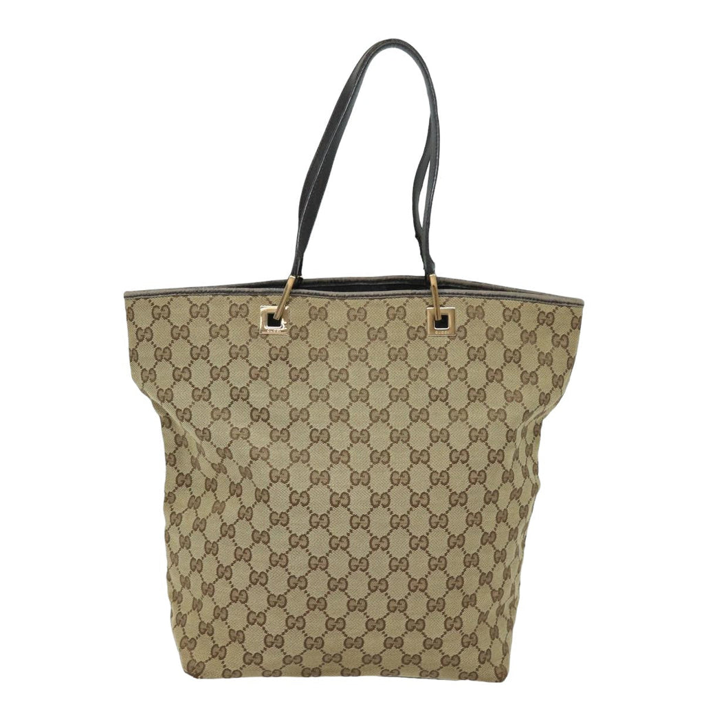 GUCCI GG Canvas Tote Bag Beige 002 1098 78094