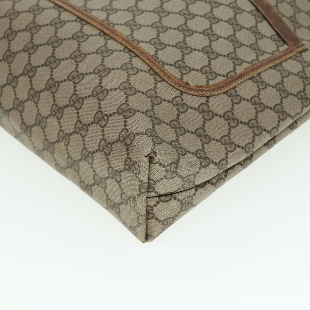 GUCCI GG Supreme Web Sherry Line Tote Bag PVC Beige Red 39 02 003 78095