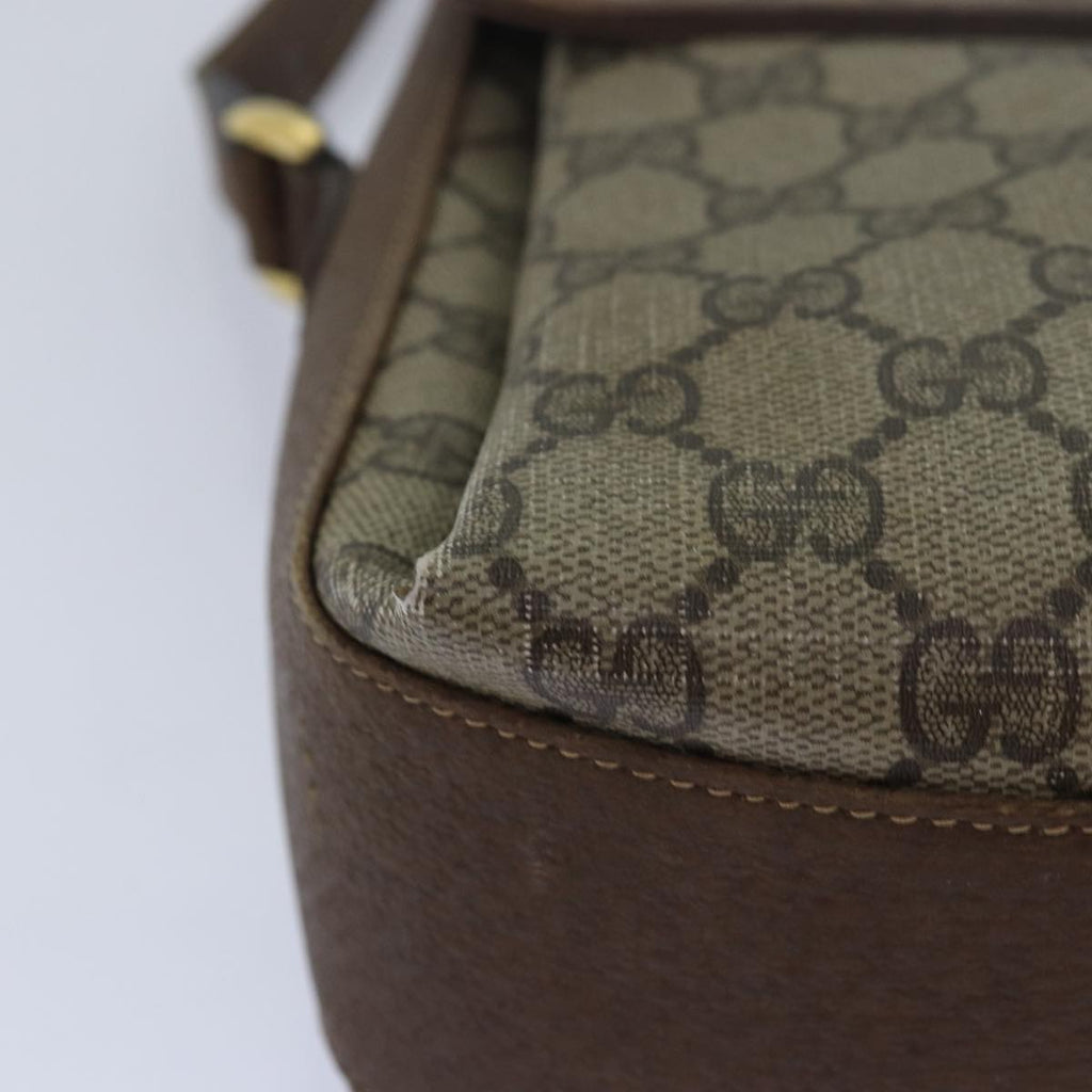 GUCCI GG Supreme Web Sherry Line Shoulder Bag PVC Beige 904 02 084 78097