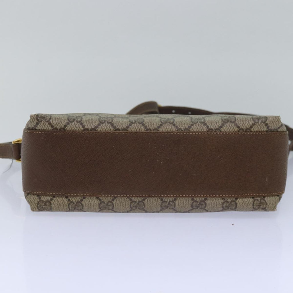 GUCCI GG Supreme Web Sherry Line Shoulder Bag PVC Beige 904 02 084 78097
