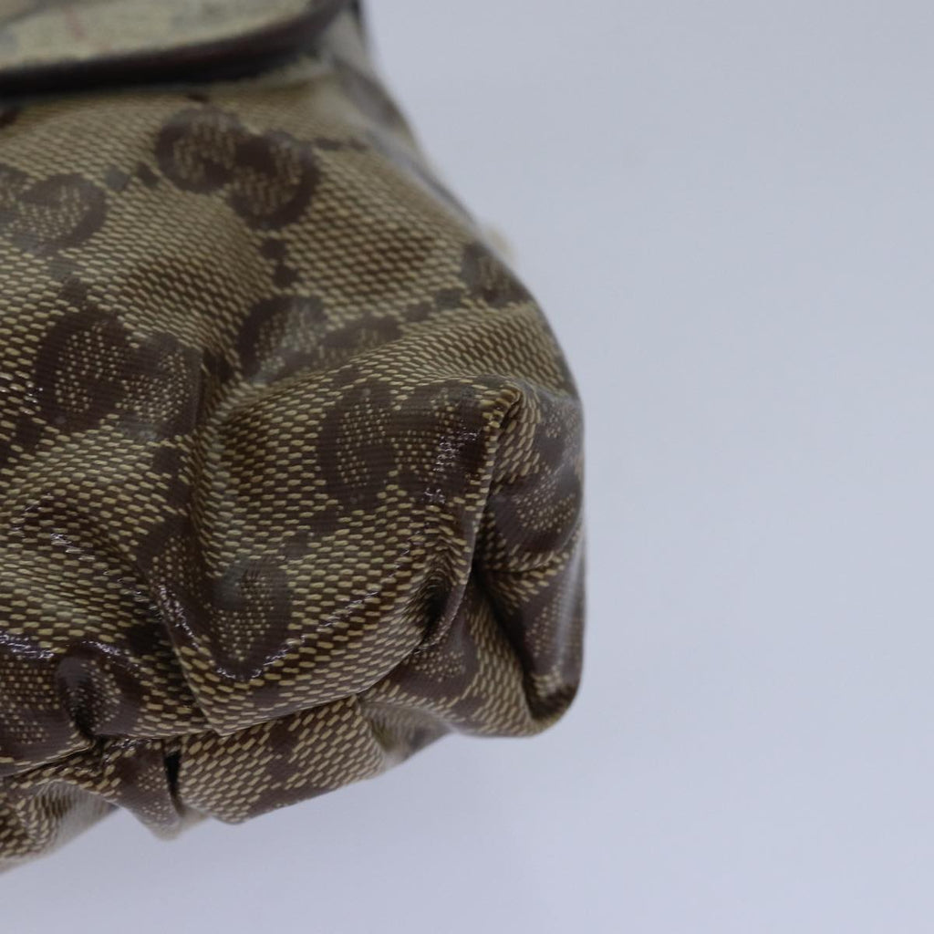 GUCCI GG Crystal Hysteria Chain Shoulder Bag Beige 208710 78098