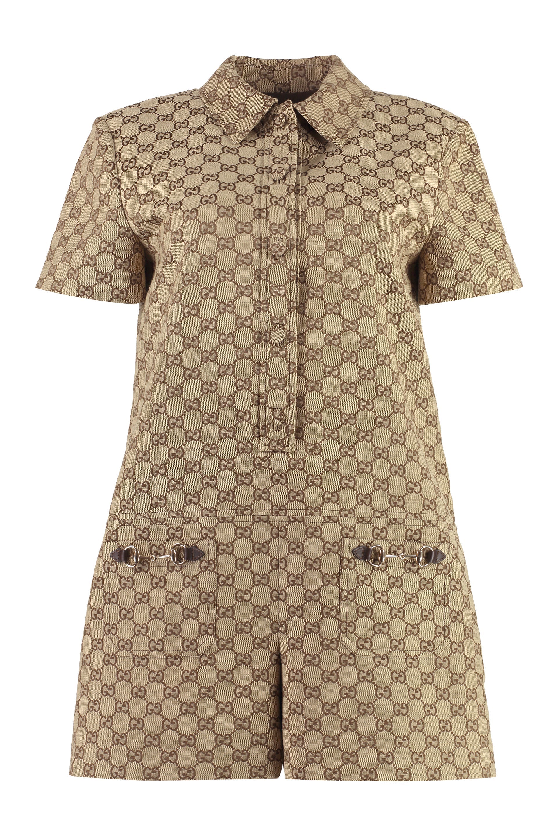 GUCCI Leather Detailed Jumpsuit for Women
