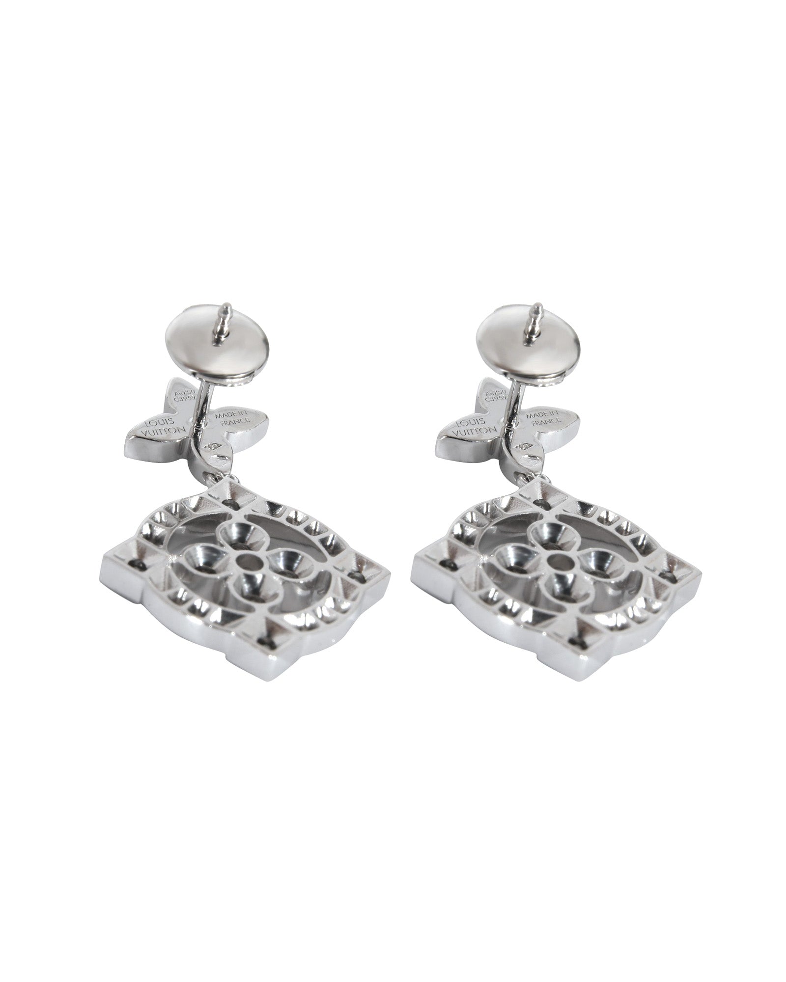 Louis Vuitton Dentelle Earrings in 18K White Gold 0.80 Ctw