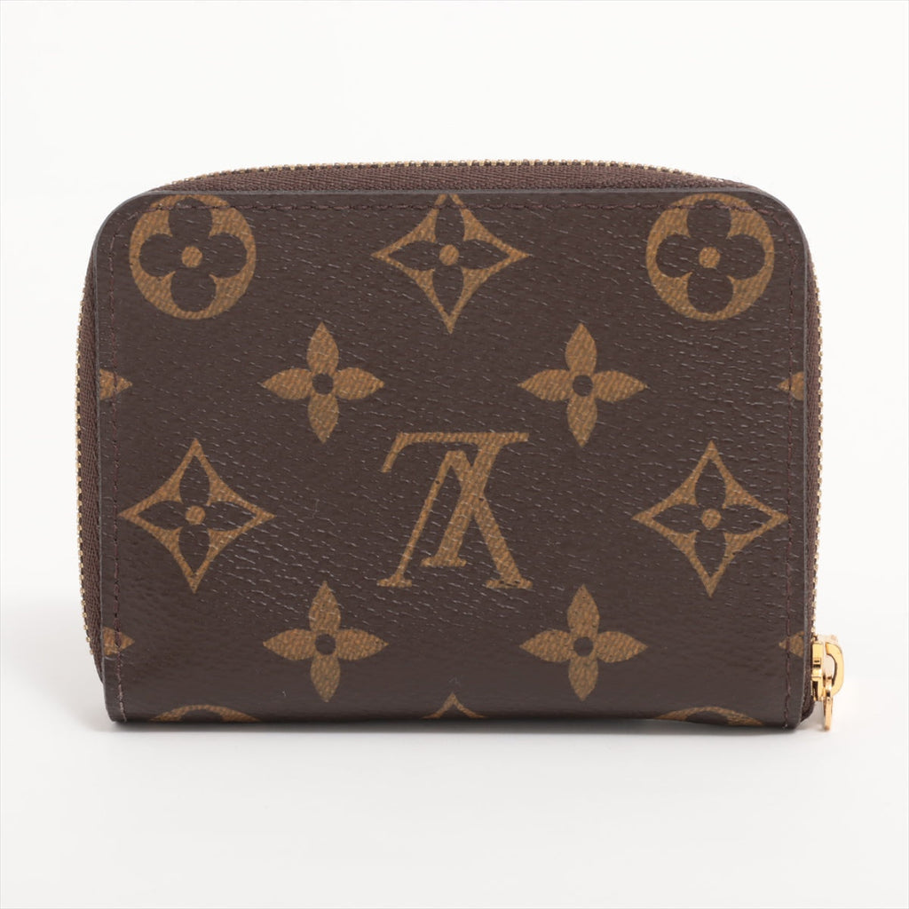 Louis Vuitton Monogram Zippyr Coin Pass M60067 Brown Coin Case