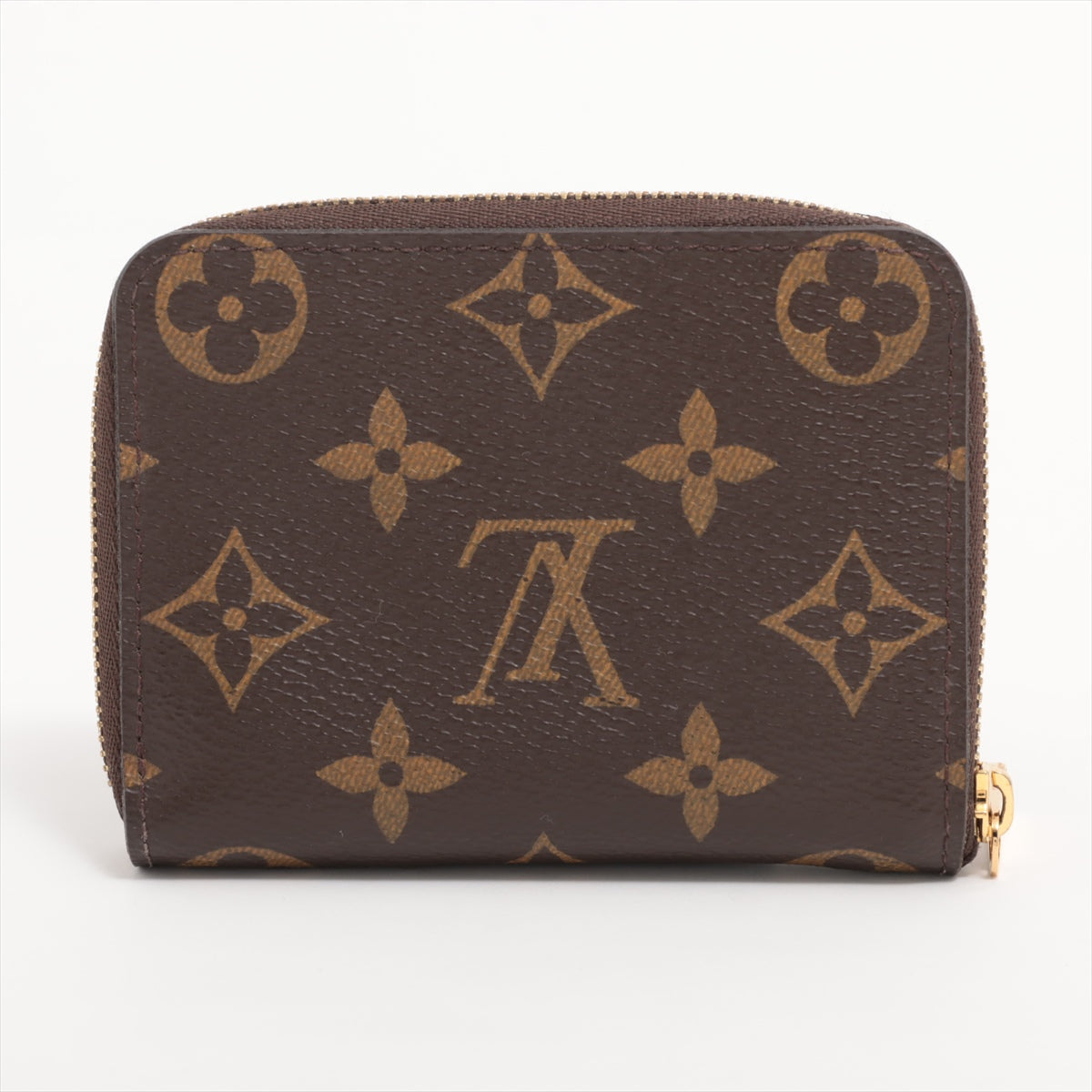Louis Vuitton Monogram Zippyr Coin Pass M60067 Brown Coin Case