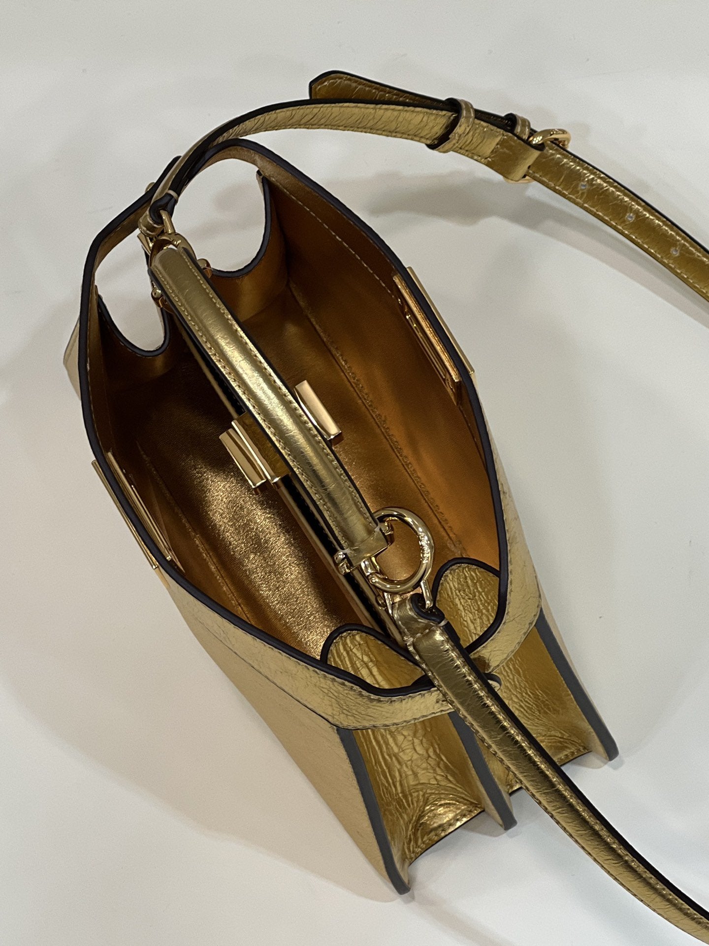 FI GlamI Small Gold Bag For Woman 27cm/11in