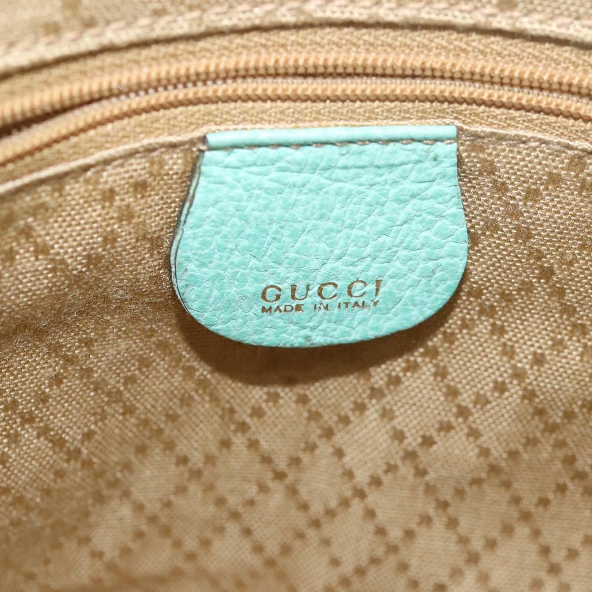GUCCI Bamboo Hand Bag Suede 2way Light Blue 000 122 0316 78217