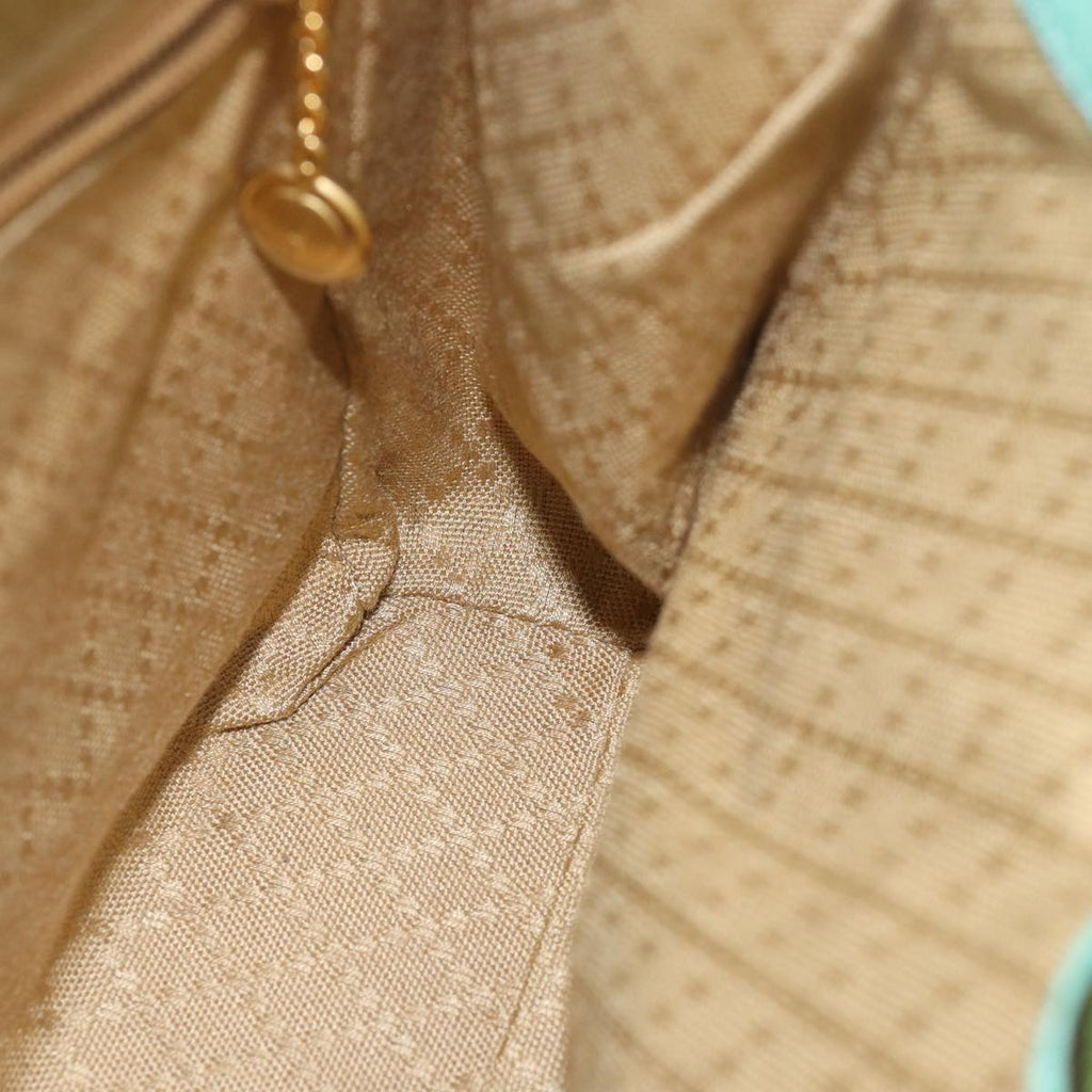 GUCCI Bamboo Hand Bag Suede 2way Light Blue 000 122 0316 78217