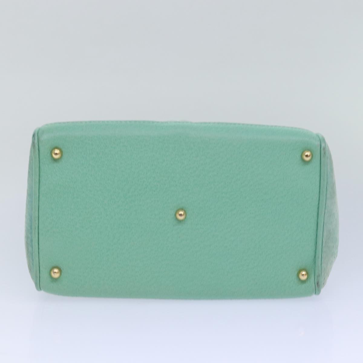GUCCI Bamboo Hand Bag Suede 2way Light Blue 000 122 0316 78217