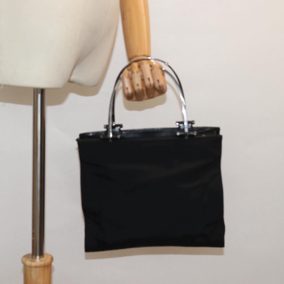 GUCCI Hand Bag Nylon Black 002 1024 78218