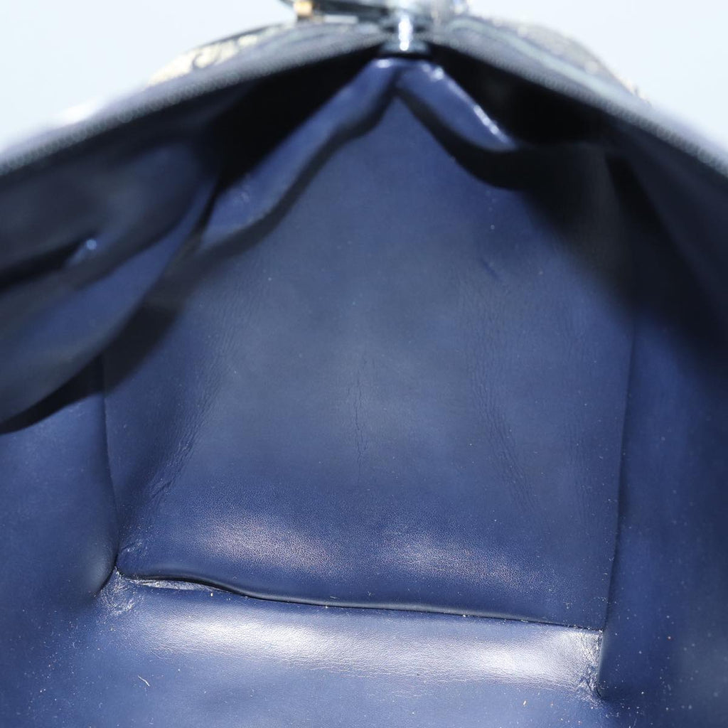 GUCCI GG Canvas Sherry Line Boston Bag Navy Red 012 3842 33 39 78228