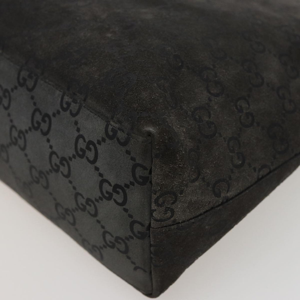 GUCCI GG Canvas Bamboo  Suede Gray 001 2046 3007 78243