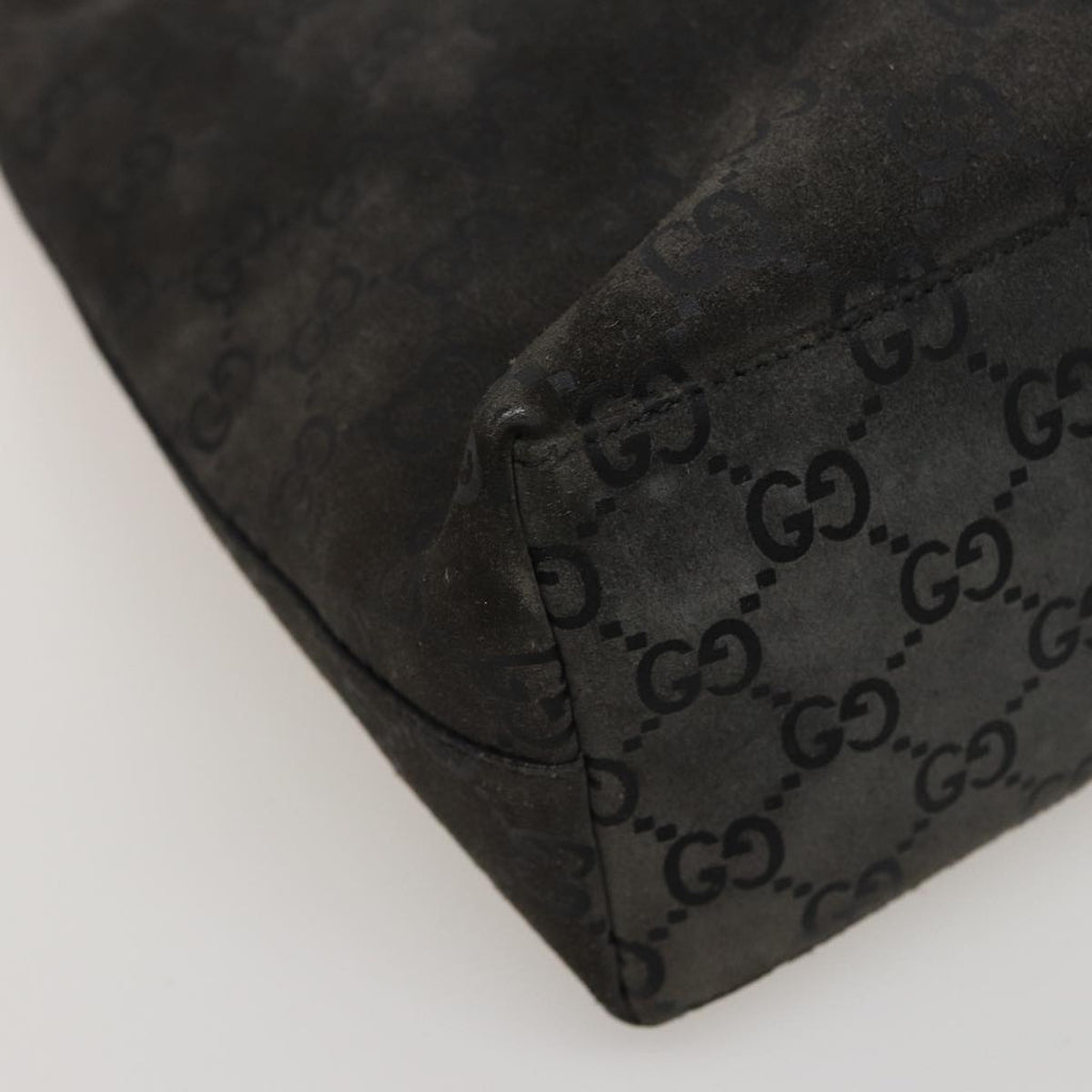 GUCCI GG Canvas Bamboo  Suede Gray 001 2046 3007 78243