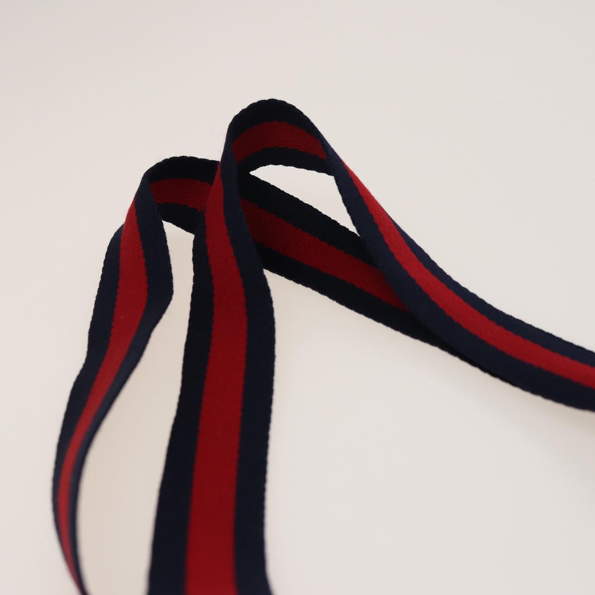 GUCCI GG Supreme Sherry Line Tote Bag PVC Leather Navy Red 39 02 003 78244