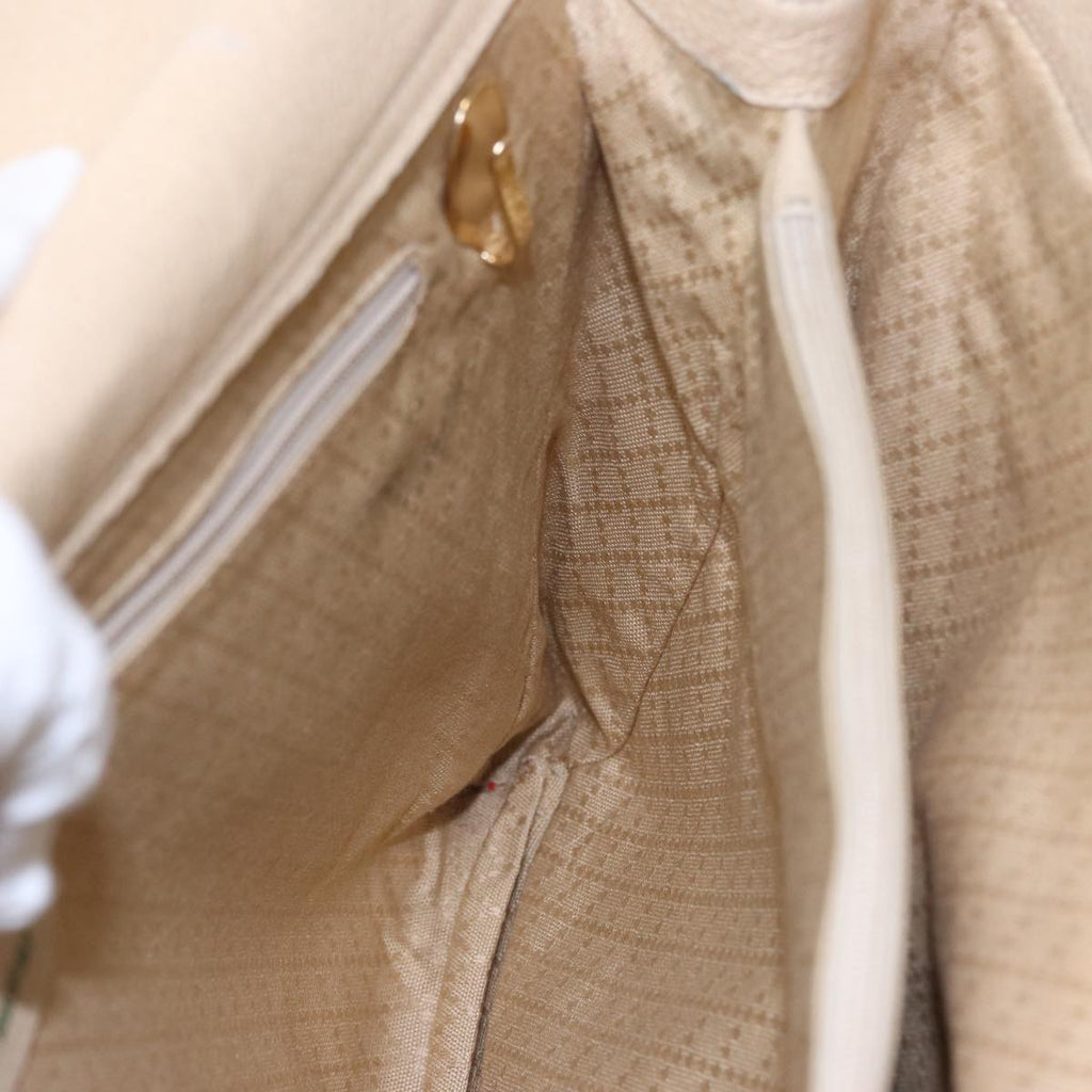 GUCCI Bamboo Tote Bag Suede 2way Beige 002 2855 0322 0 78245