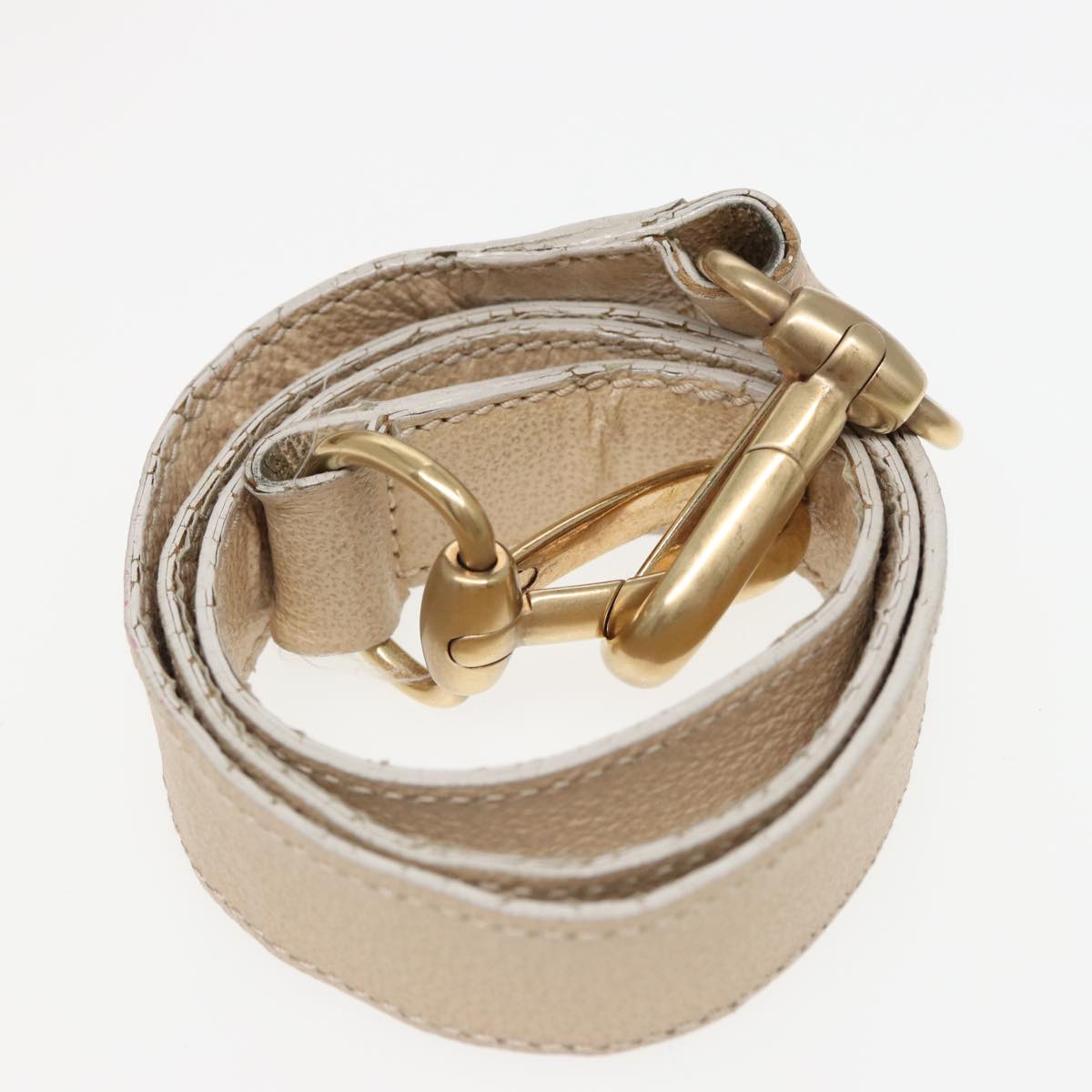 GUCCI Bamboo Tote Bag Suede 2way Beige 002 2855 0322 0 78245