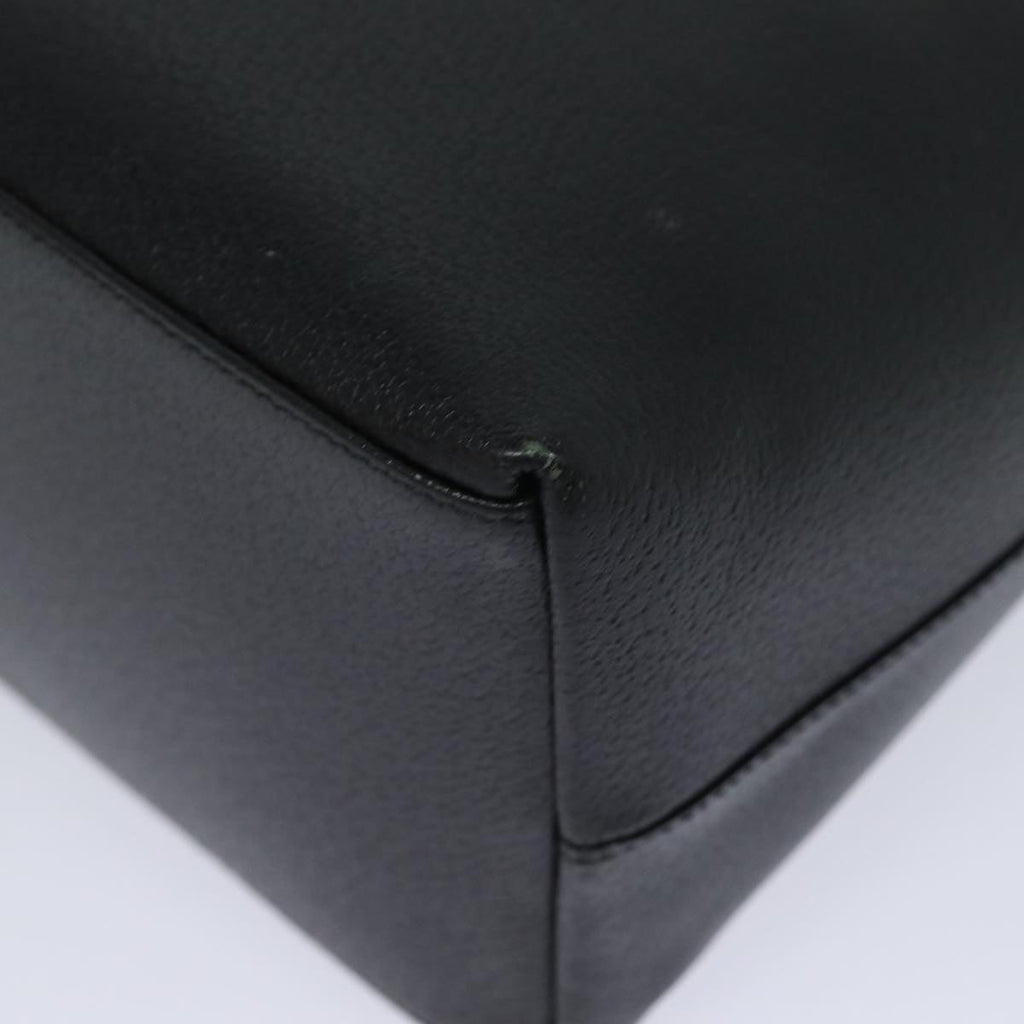 GUCCI Bamboo Shoulder Bag Leather Black 001 3006 78246