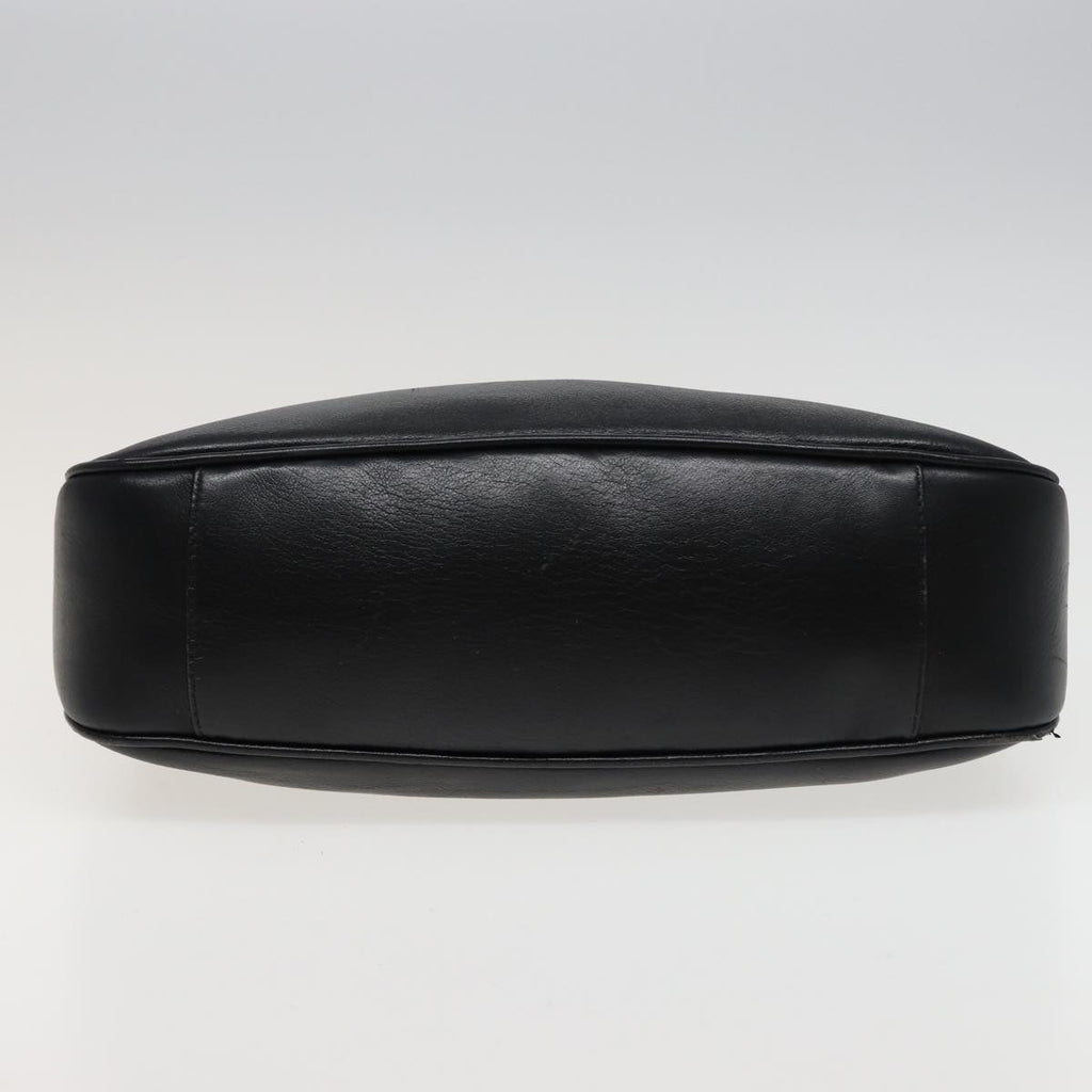 GUCCI Bamboo Shoulder Bag Leather Black 001 1638 78248