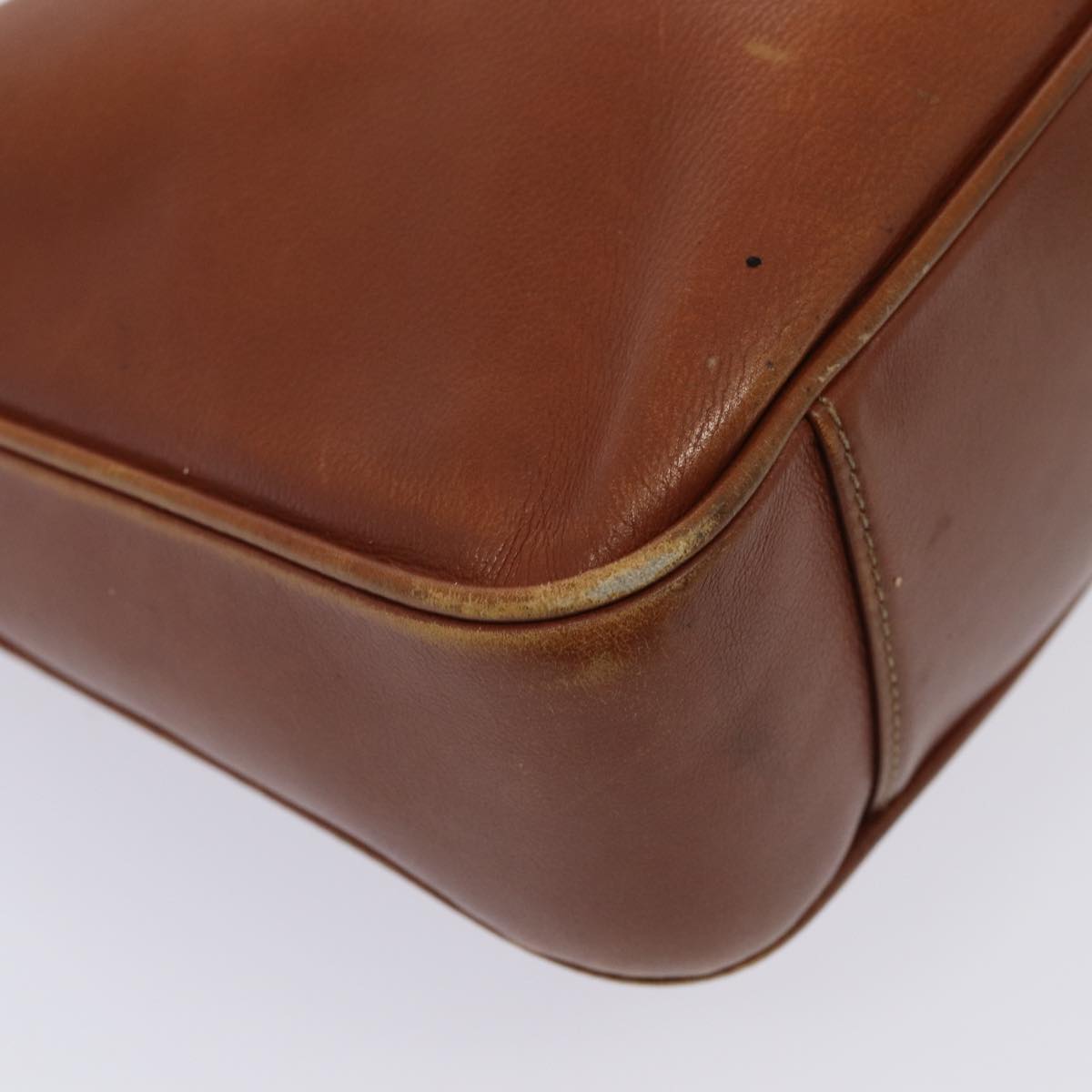 GUCCI Bamboo Shoulder Bag Leather 2way Brown 001 1638 78250