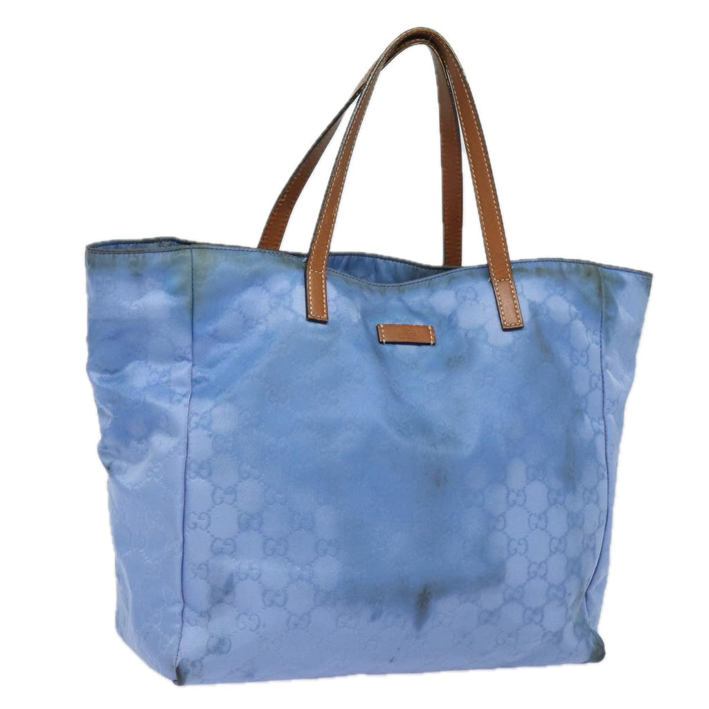 GUCCI GG Canvas Tote Bag Blue 282439 78251