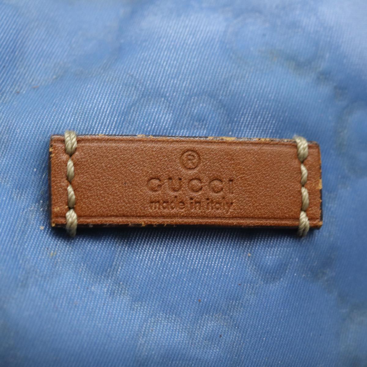 GUCCI GG Canvas Tote Bag Blue 282439 78251