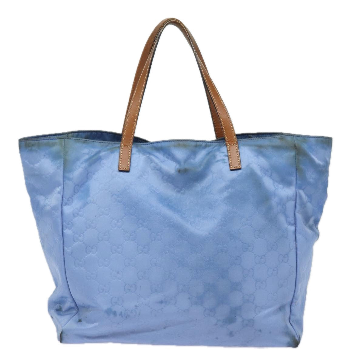 GUCCI GG Canvas Tote Bag Blue 282439 78251