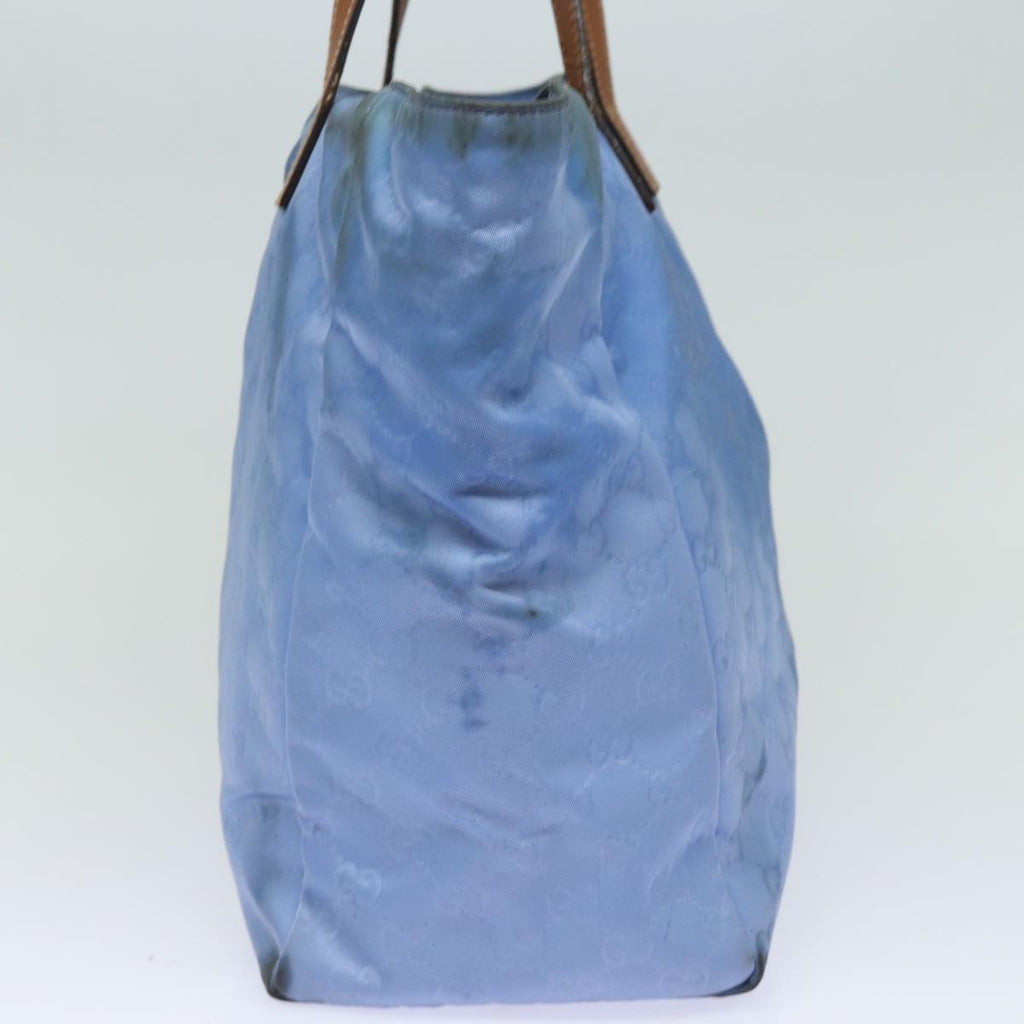 GUCCI GG Canvas Tote Bag Blue 282439 78251
