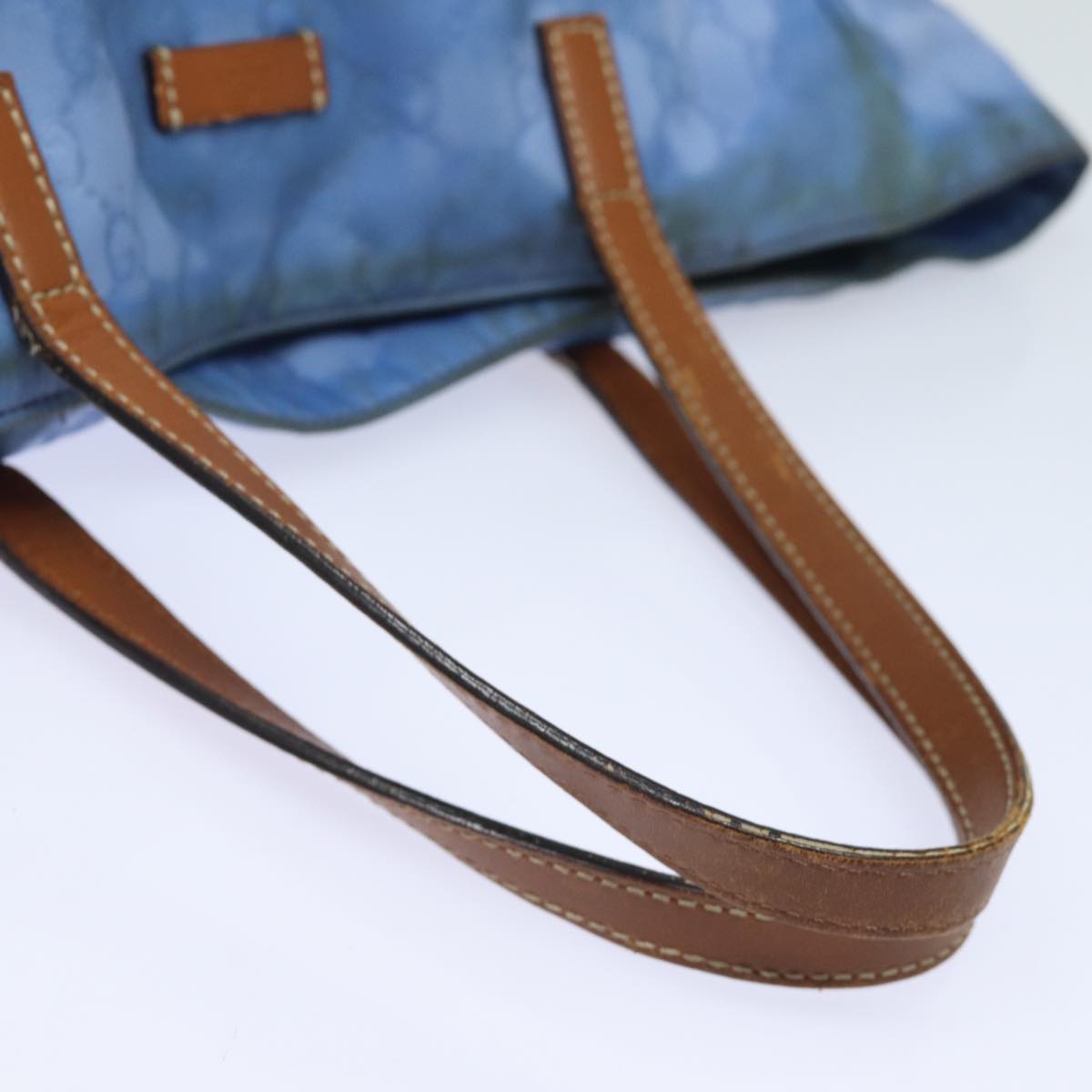GUCCI GG Canvas Tote Bag Blue 282439 78251