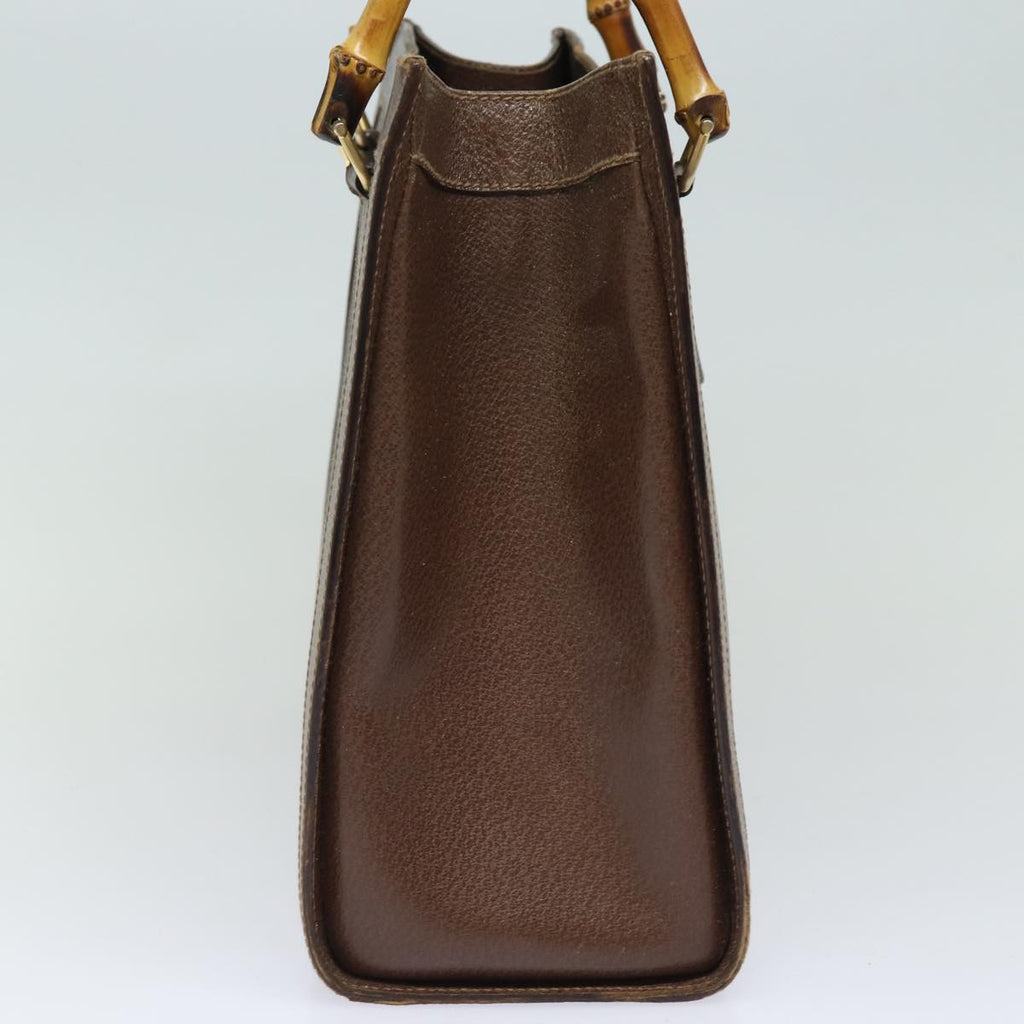 GUCCI Bamboo Tote Bag Leather Brown 002 1186 0260 78252