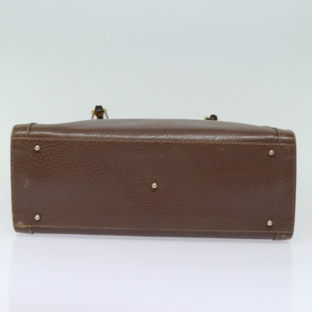 GUCCI Bamboo Tote Bag Leather Brown 002 1186 0260 78252