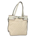 GUCCI GG Canvas Hand Bag Cream 107757 78253