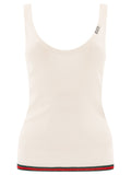 GUCCI Silk and Cashmere Ribbed Tank Top