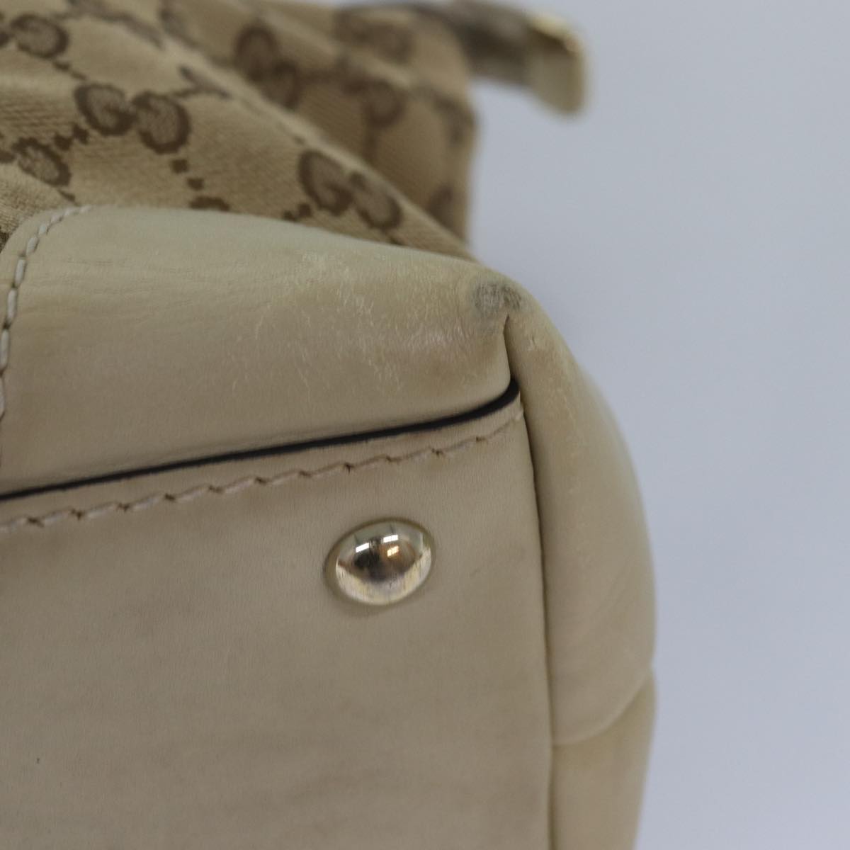 GUCCI GG Canvas Tote Bag Beige 257069 78293