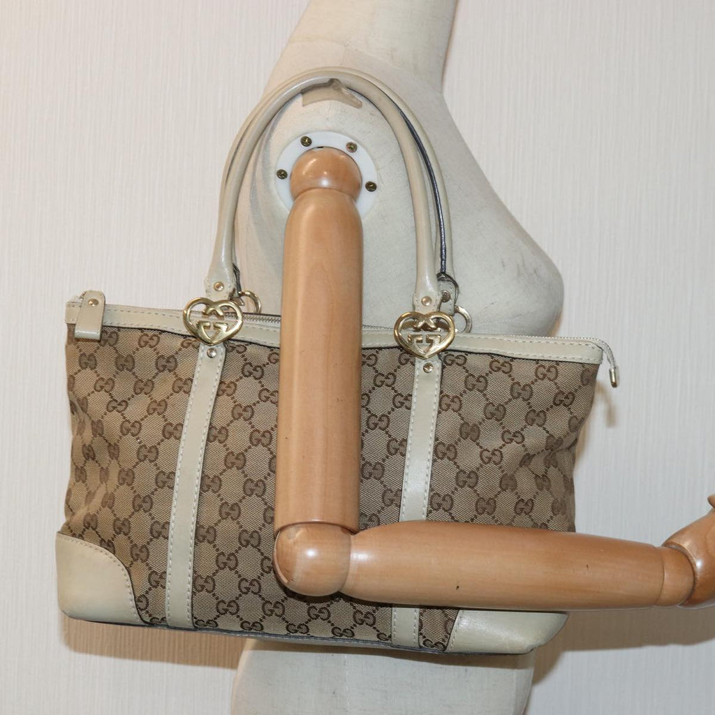 GUCCI GG Canvas Tote Bag Beige 257069 78293