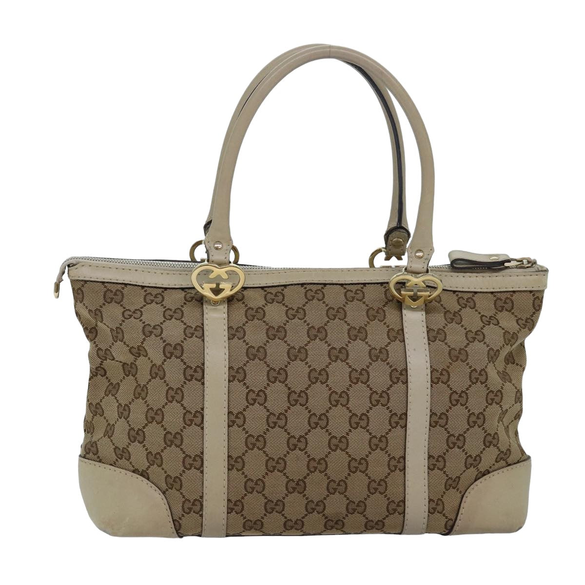 GUCCI GG Canvas Tote Bag Beige 257069 78293