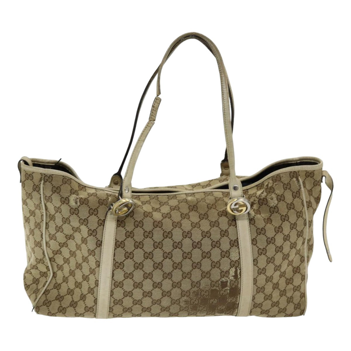 GUCCI GG Canvas Tote Bag Beige 232956 78299