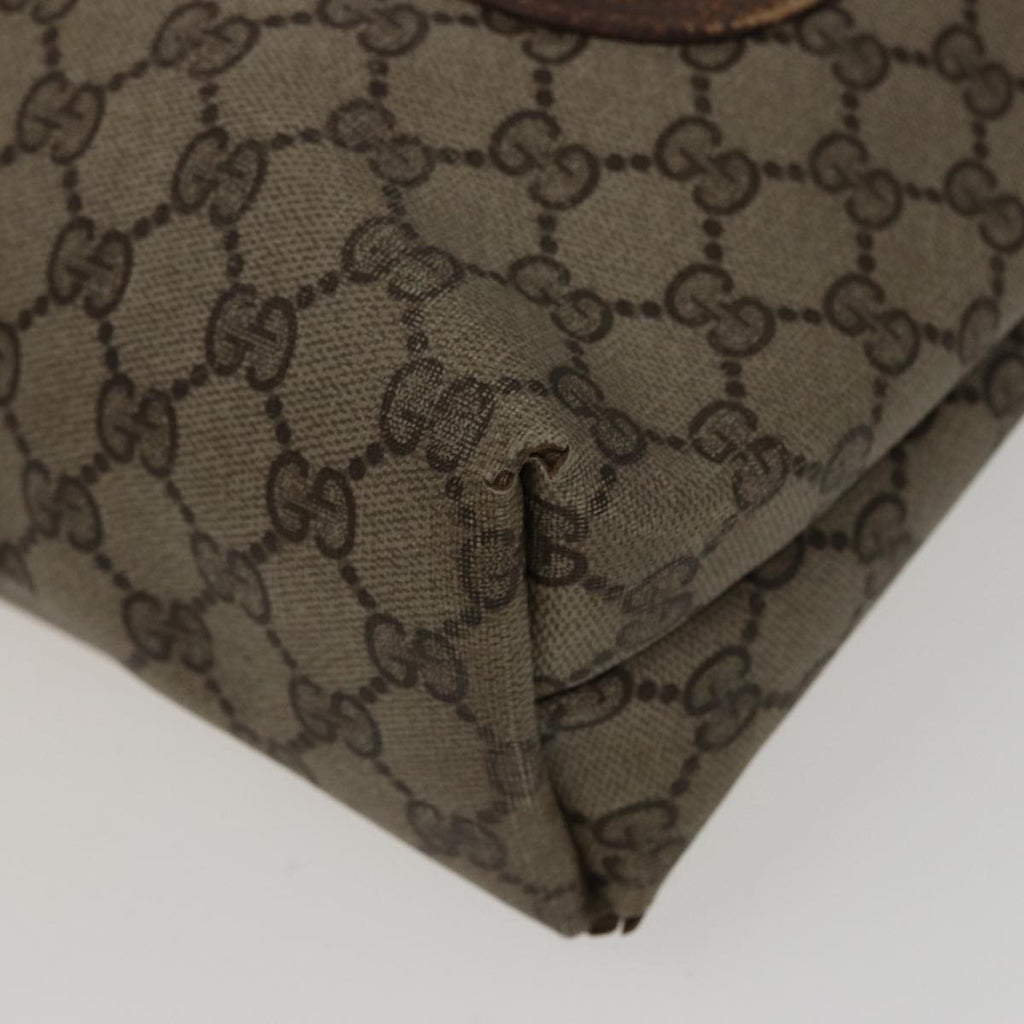 GUCCI GG Supreme Web Sherry Line Tote Bag PVC Beige Red 39 02 003 78340