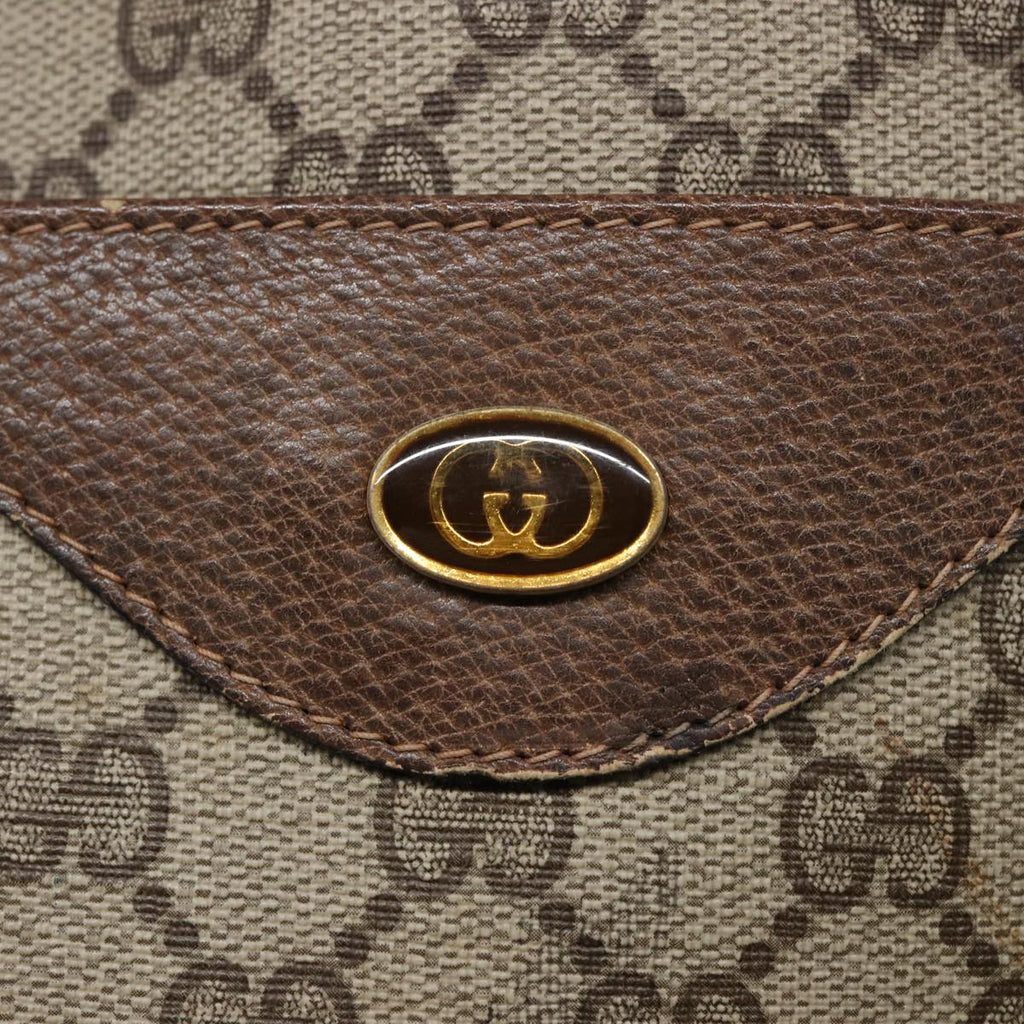 GUCCI GG Supreme Web Sherry Line Tote Bag PVC Beige Red 39 02 003 78340