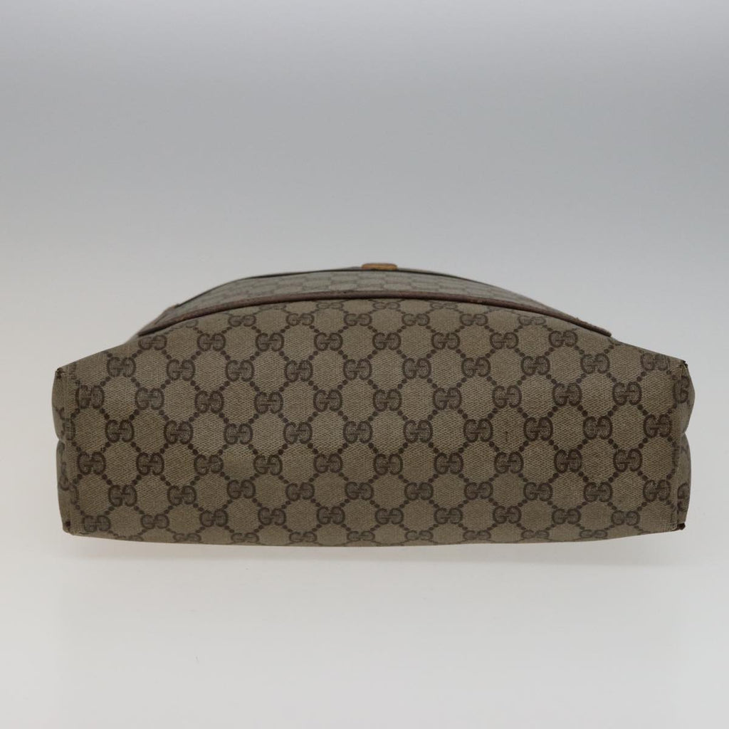 GUCCI GG Supreme Web Sherry Line Tote Bag PVC Beige Red 39 02 003 78340