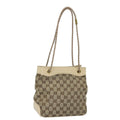 GUCCI GG Canvas Shoulder Bag Beige 109143 78342