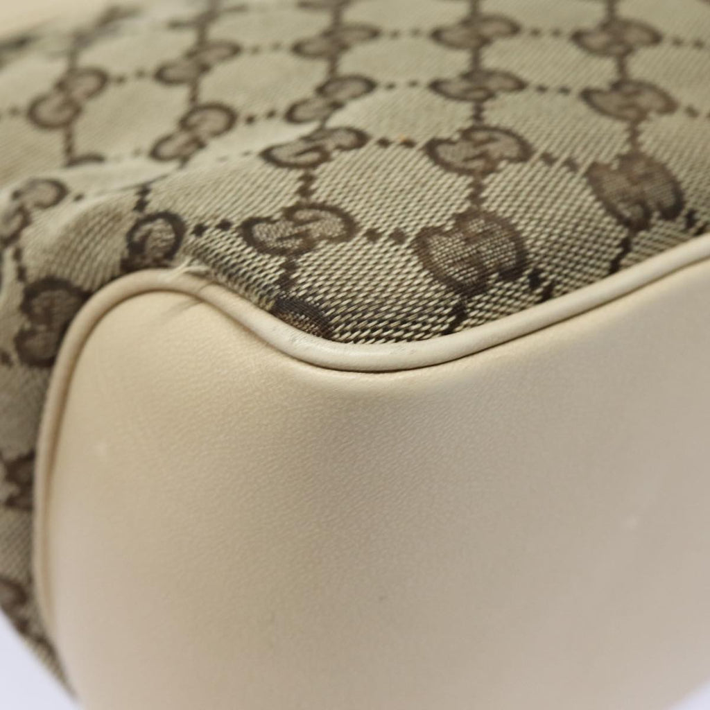 GUCCI GG Canvas Shoulder Bag Beige 109143 78342