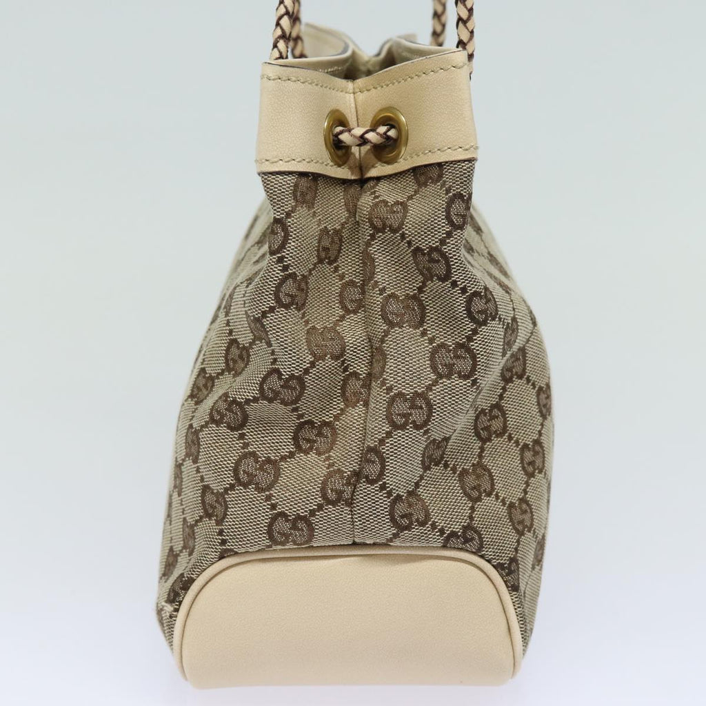 GUCCI GG Canvas Shoulder Bag Beige 109143 78342