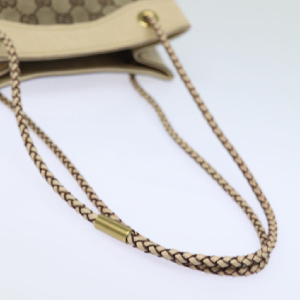 GUCCI GG Canvas Shoulder Bag Beige 109143 78342
