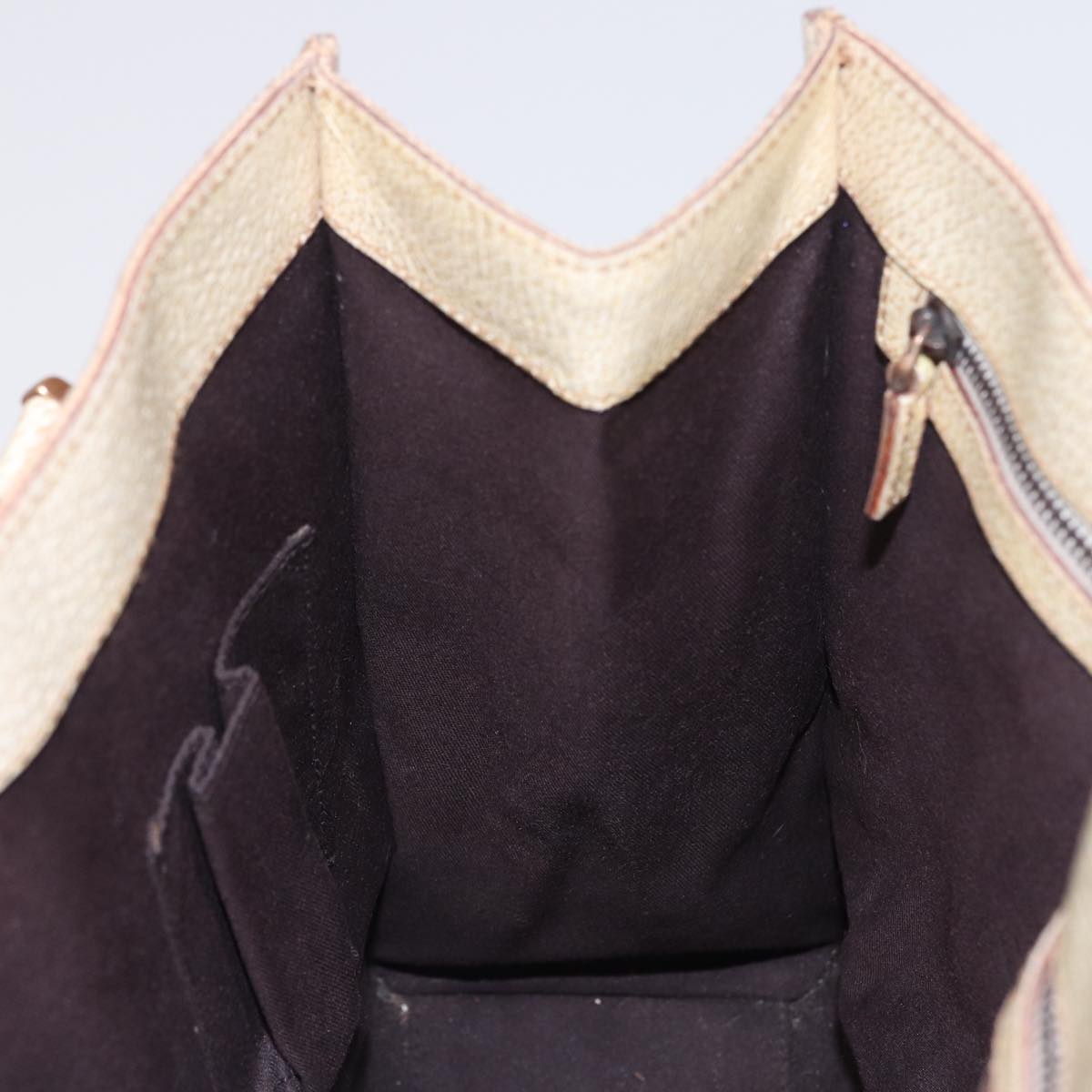 GUCCI GG Canvas Hand Bag Beige 124260 78343